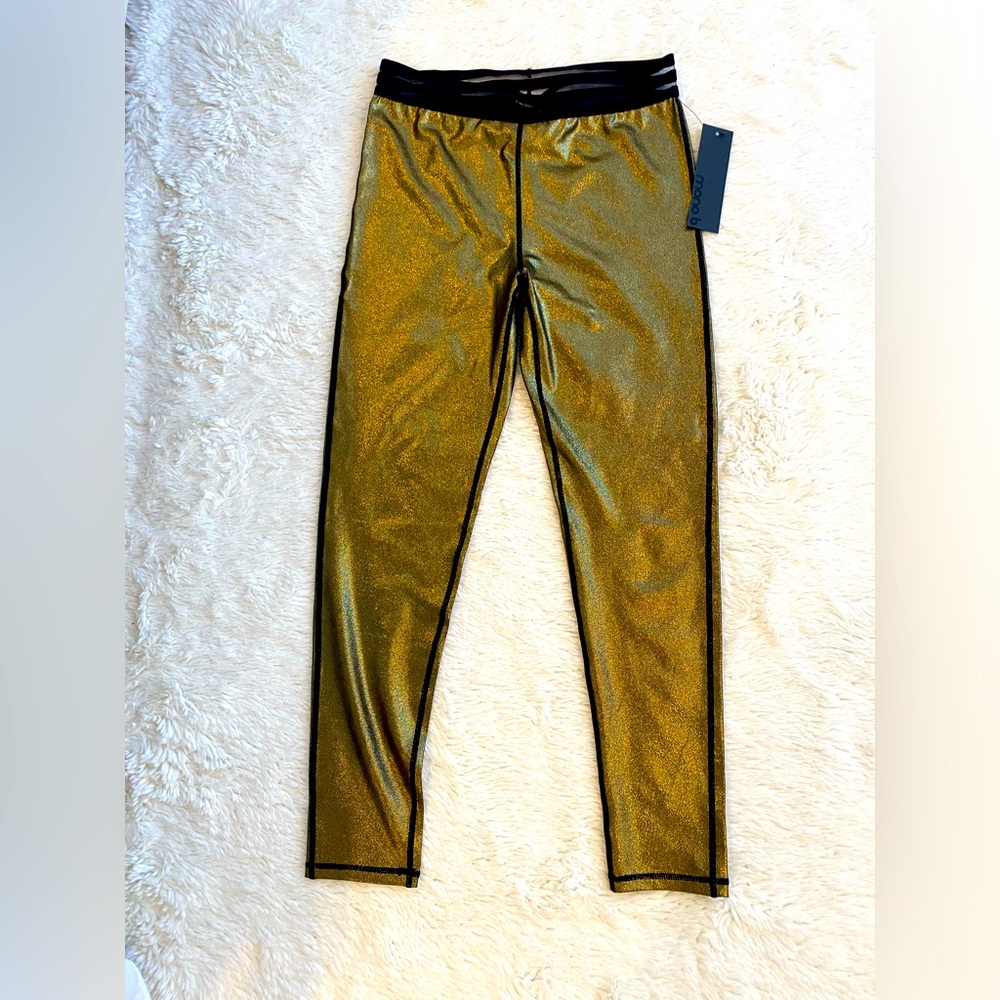 Mono b golden leggings